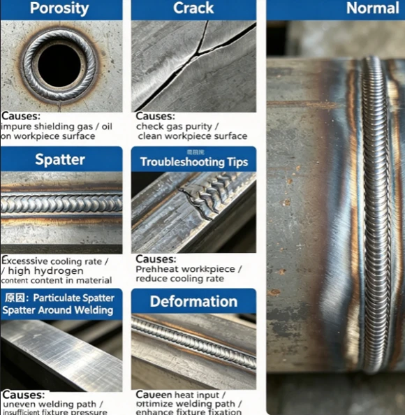 Comparison Chart of Common Defects and Troubleshooting in Laser Welding